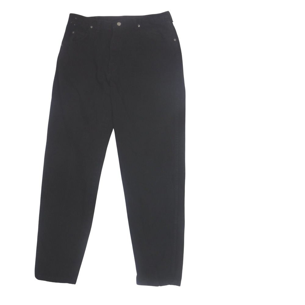 Wrangler Mens Black Denim Jeans Size 36x 31 Straight Leg‎ Classic Fit